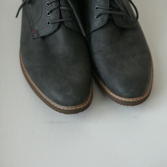 Steve Madden gray men's tie lace oxford shoes - Picture 2 of 4